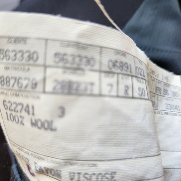 š„Ermendilgo Zegna 40R Tuxedo Navy/Dark Blue - Picture 6 of 8